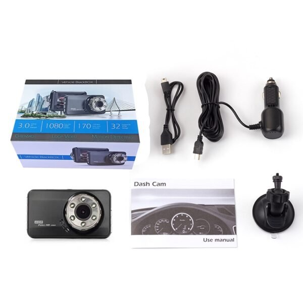 T638 Car DVR USB Hidden Driving Recorder HD Night Vision Reversing Video Monitor - Image 3