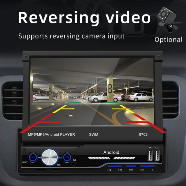 SWM 9702 Car HD 7 inch Android Radio Receiver MP5 Player, Support FM & Bluetooth & GPS & WiFi - Image 12