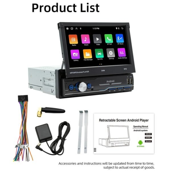 SWM 9702 Car HD 7 inch Android Radio Receiver MP5 Player, Support FM & Bluetooth & GPS & WiFi - Image 22