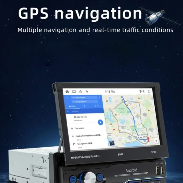 SWM 9702 Car HD 7 inch Android Radio Receiver MP5 Player, Support FM & Bluetooth & GPS & WiFi - Image 7