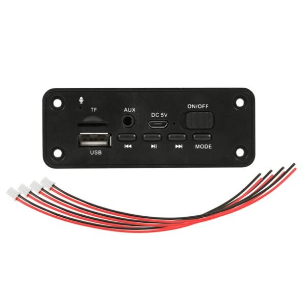 Car 5V 2x3W Audio MP3 Player Decoder Board FM Radio TF USB 3.5mm AUX, with Bluetooth and Recording Call Function - Image 4