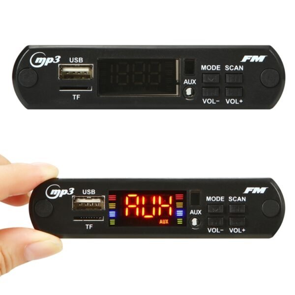 Car 5V Audio MP3 Player Decoder Board FM Radio TF USB 3.5mm AUX, with Bluetooth Function & Remote Control - Image 3