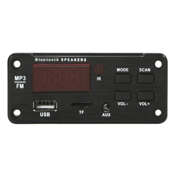 Car 12V Color Screen Display Bluetooth 5.0 Audio MP3 Player Decoder Board FM Radio TF Card USB 3.5mm AUX, with Remote Control - Image 3