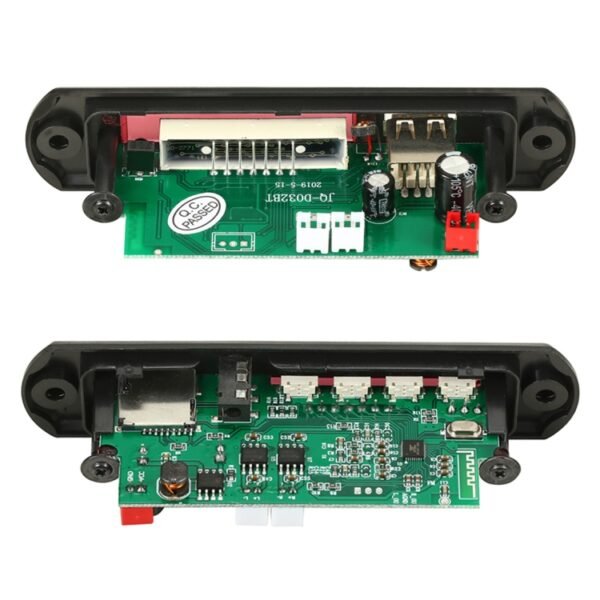 Car 12V 2x3W Audio MP3 Player Decoder Board FM Radio TF USB 3.5mm AUX, with Bluetooth / Recording Call Function / Power Amplifier / Remote Control - Image 4