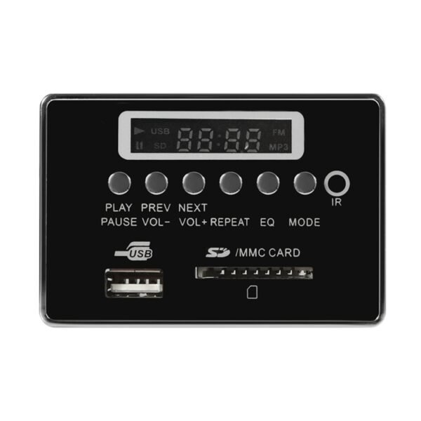 Car 5V Audio MP3 Player Decoder Board FM Radio SD Card USB AUX, with Bluetooth / Remote Control, 5V, 5V (Silver Grey) - Image 3