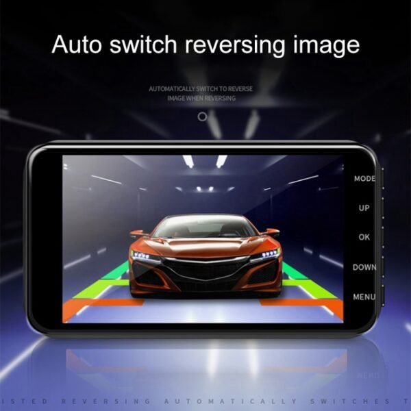 4 inch Touch Screen Car 2.5D HD 1080P Dual Recording Driving Recorder DVR Support Parking Monitoring / Loop Recording - Image 4