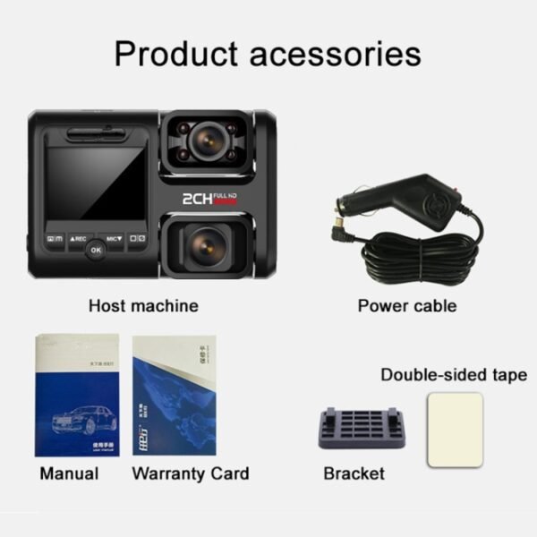 Z30 WiFi Dual-lens HD 2160P Non-light Night Vision 360-degree Panoramic Driving Recorder, GPS Version - Image 4