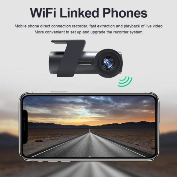 Car WiFi Single Camera Hidden 360 Degree Rotation Car Driving Recorder - Image 4
