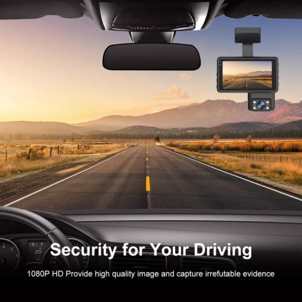 Front and Inner Dual Camera HD Infrared Night Vision Car Dash Cam Driving Recorder - Image 10