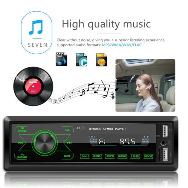 M10 12V Car Radio Receiver MP3 Player, Support Bluetooth Hand-free Calling / FM / USB / SD Card - Image 11