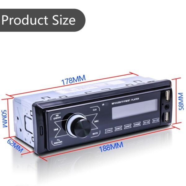 M10 12V Car Radio Receiver MP3 Player, Support Bluetooth Hand-free Calling / FM / USB / SD Card - Image 14