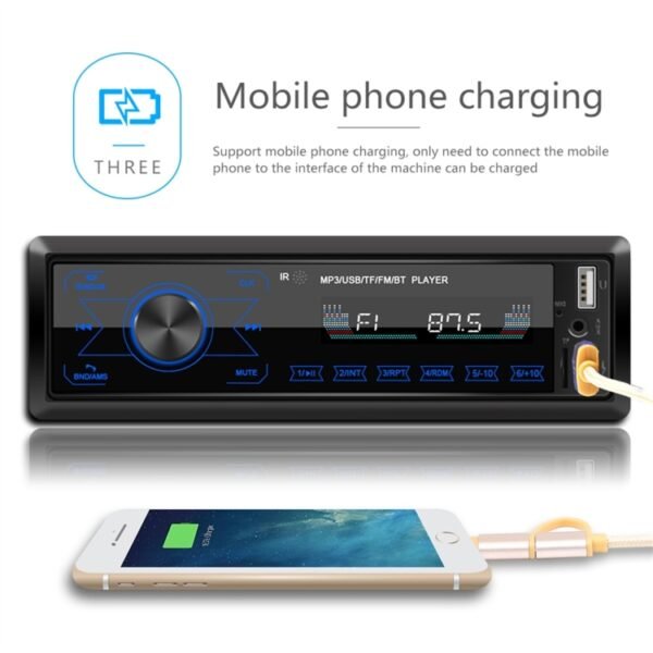 M10 12V Car Radio Receiver MP3 Player, Support Bluetooth Hand-free Calling / FM / USB / SD Card - Image 7