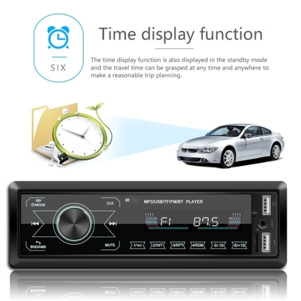 M10 12V Car Radio Receiver MP3 Player, Support Bluetooth Hand-free Calling / FM / USB / SD Card - Image 10