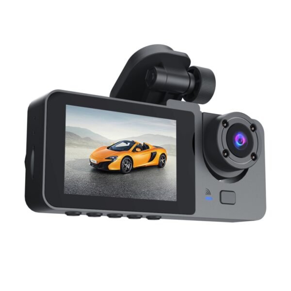 A2 Triple Lens Car Dash Camera Driving Recorder, A2 (Black) - Image 7