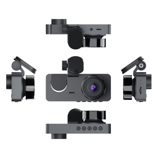 A2 Triple Lens Car Dash Camera Driving Recorder, A2 (Black) - Image 8