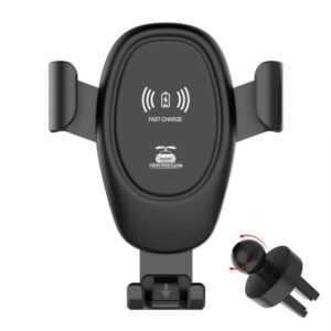Car Wireless Charger Multifunctional Mobile Phone Wireless Charger Stand, Multifunctional Black