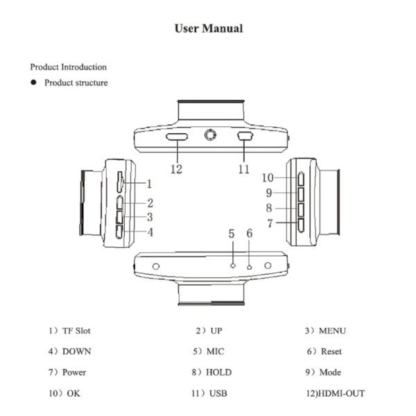 F9 Car Front and Rear Dual Camera HD Infrared Night Vision Car Driving Recorder - Image 4