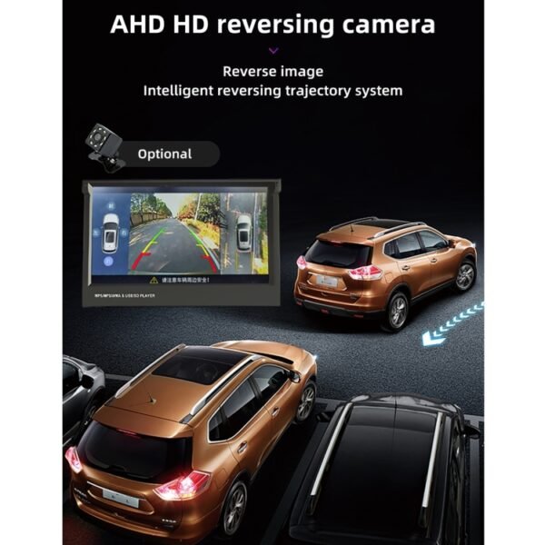 9601C HD 7 inch Manually Retractable Screen Car MP5 Player GPS Navigation Bluetooth Radio, Support Mirror Link & FM & TF Card & USB - Image 7