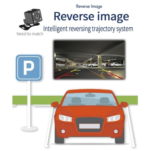 T100C 7 inch Manually Retractable Screen Car MP5 Player Radio, Support Mirror Link & FM & TF Card & USB & Bluetooth Hand-free Calling & Reversing Trajectory System & CayPlay Connection - Image 8