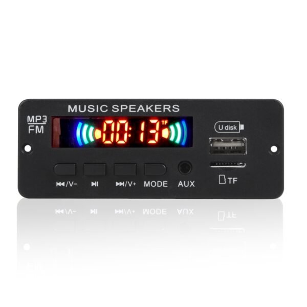 JX-808BT Car 12V Audio MP3 Player Decoder Board FM Radio USB, with Bluetooth / Remote Control / Recording - Image 2