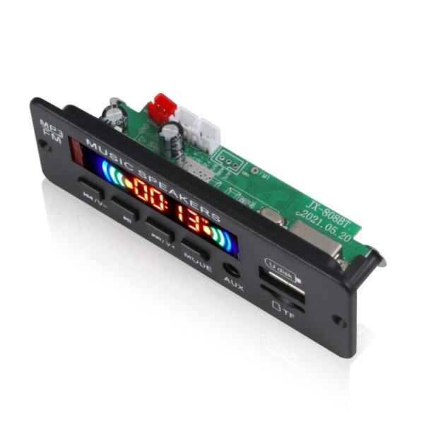 JX-808BT Car 12V Audio MP3 Player Decoder Board FM Radio USB, with Bluetooth / Remote Control / Recording - Image 3