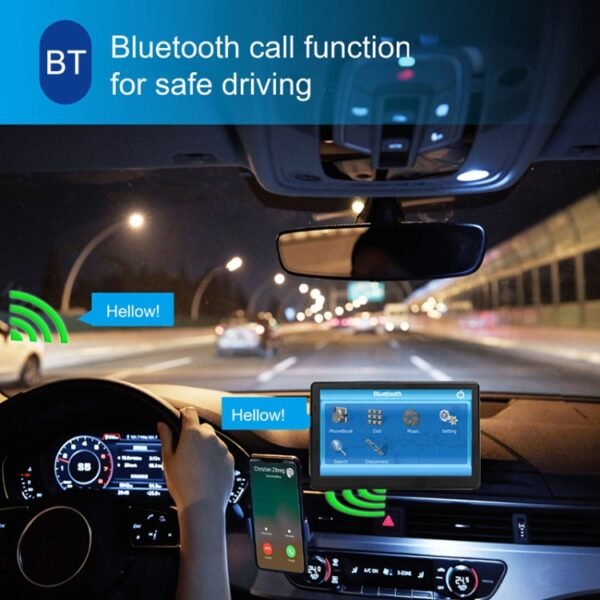 X20 7 inch Car GPS Navigator 8G+256M Capacitive Screen Bluetooth Reversing Image, Europe Map, Australia Map, North America Map - Image 7
