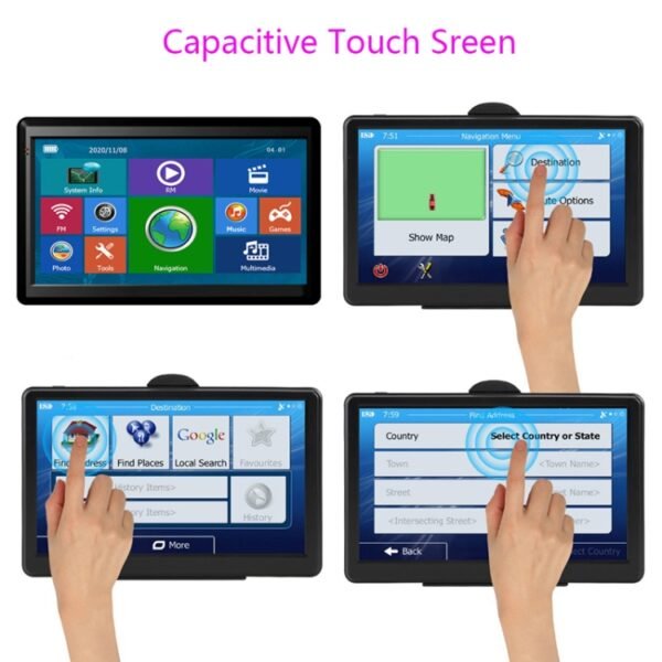 7 inch Car HD GPS Navigator 8G+128M Capacitive Screen Support FM / TF Card, Europe Map, Australia Map, Southeast Asia Map, North America Map, Middle East Map, South America Map, Africa Map - Image 4