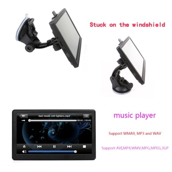 7 inch Car HD GPS Navigator 8G+128M Capacitive Screen Support FM / TF Card, Europe Map, Australia Map, Southeast Asia Map, North America Map, Middle East Map, South America Map, Africa Map - Image 5