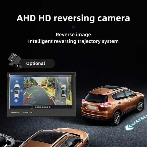 9601C HD 7 inch Universal Car Manually Retractable Screen MP5 Player with Carplay, Support FM & Bluetooth & TF Card - Image 5