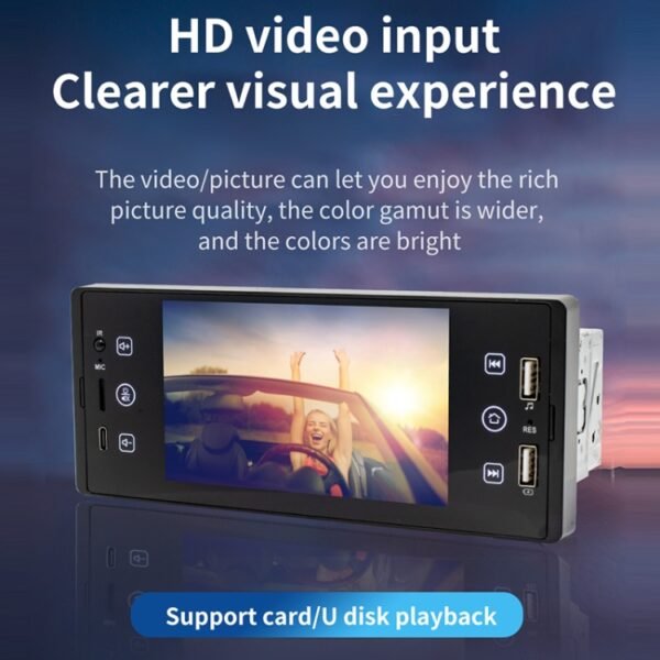 SW150 5-inch HD Touch Screen Dual USB Car MP5 Player Bluetooth Reversing Video Card U Disk Radio - Image 8