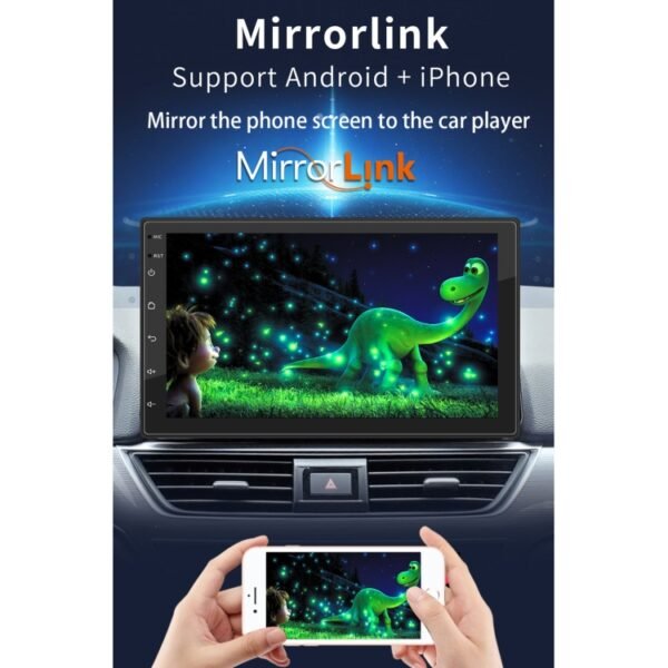 S-072A 7 inch IPS Screen Car Android Player GPS Navigation Bluetooth Touch Radio, Support Mirror Link & FM & WIFI & Steering Wheel Control - Image 7