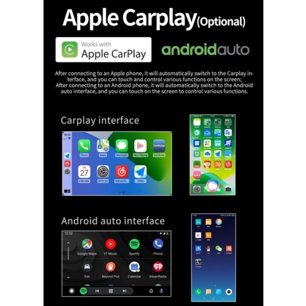 S-9101 10.1 inch HD Screen Car Android Player GPS Navigation Bluetooth Touch Radio, Support Mirror Link & FM & WIFI & Steering Wheel Control, Standard Version+Carplay - Image 12