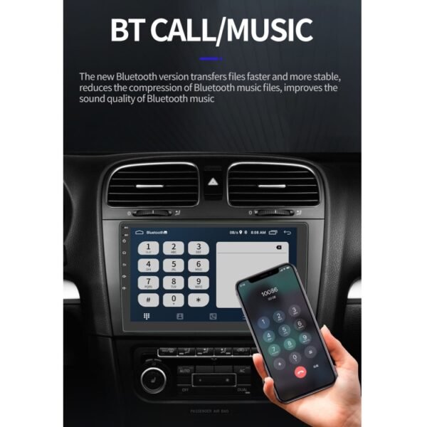 S-9101 10.1 inch HD Screen Car Android Player GPS Navigation Bluetooth Touch Radio, Support Mirror Link & FM & WIFI & Steering Wheel Control, Standard Version+Carplay - Image 5