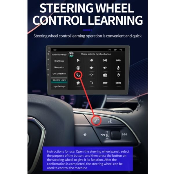S-9101 10.1 inch HD Screen Car Android Player GPS Navigation Bluetooth Touch Radio, Support Mirror Link & FM & WIFI & Steering Wheel Control, Standard Version+Carplay - Image 7