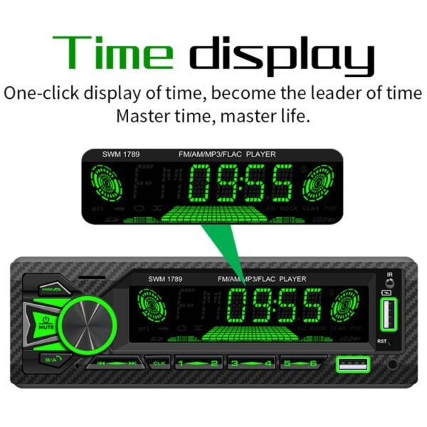 SWM-1789 Car Radio Receiver Bluetooth 5.1 MP3 Player with Remote Control - Image 3