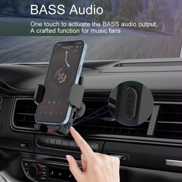 C1 Car Bluetooth 5.0 MP3 Player FM Transmitter Air Outlet Phone Holder - Image 6