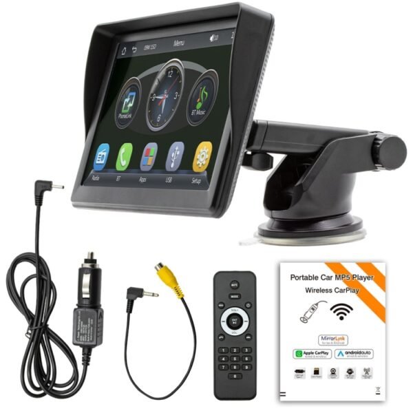 7 inch Wireless CarPlay Radio Multimedia Player 1080P IPS Touch Screen MP5 Radios Bluetooth Monitor - Image 8