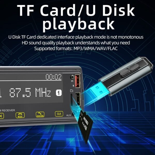 2.5D Touch Screen Car MP3 Player Radio Support Bluetooth Positioning Find Car - Image 6