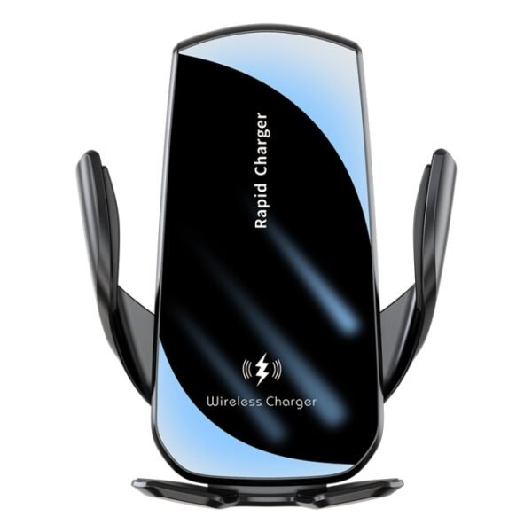 V5 15W Smart Induction Wireless Charger Car Phone Holder, V5 15W Black - Image 2