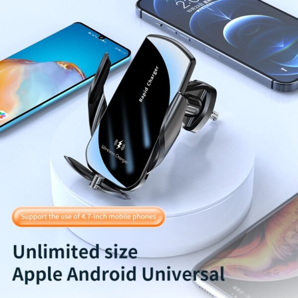 V5S 40W Magnetic Fast Charging Car Phone Holder, V5S 40W Black - Image 6