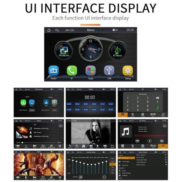 B5300 7 inch Wireless CarPlay Car Bluetooth MP5 Player, Support Mobile Phone Interconnection - Image 11