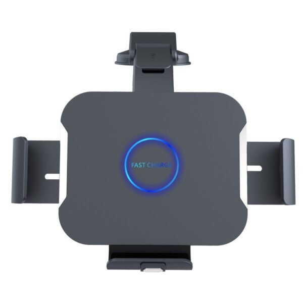 S7 Dual Coil Car Phone Holder Wireless Charger, S7 - Image 4