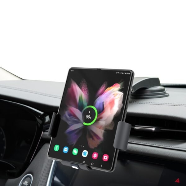 S7 Dual Coil Car Phone Holder Wireless Charger, S7 - Image 6