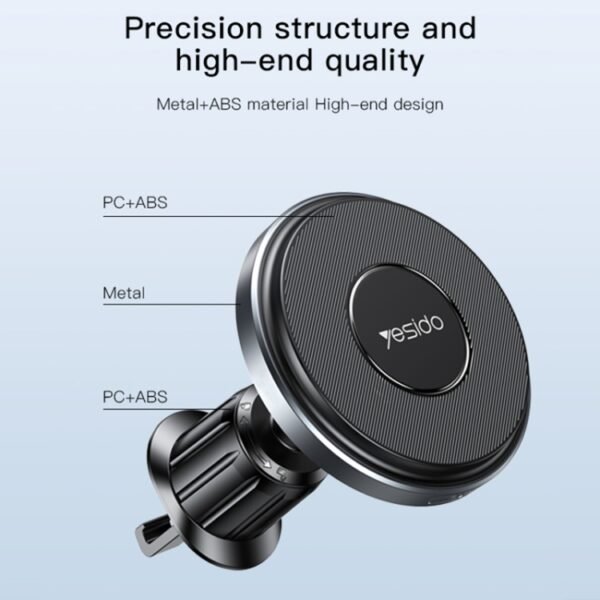Yesido C190 15W Magsafe Magnetic Car Air Vent Wireless Charger, C190 - Image 6