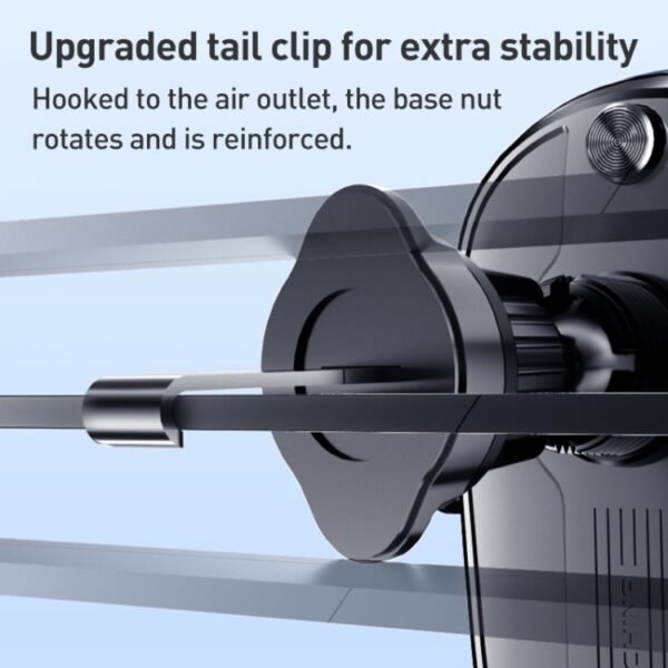 D6 Mechanical Locking Wireless Fast Charging Air Outlet Car Holder, Standard, Strong Suction Cup Version - Image 7
