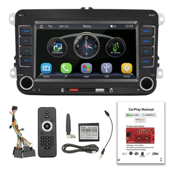 F9070 For Volkswagen 7 inch Portable Car MP5 Player Support CarPlay / Android Auto, F9070 - Image 3