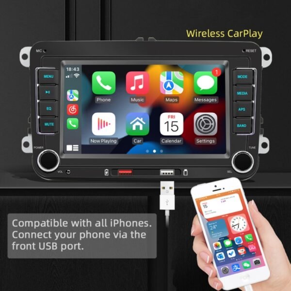 F9070 For Volkswagen 7 inch Portable Car MP5 Player Support CarPlay / Android Auto, F9070 - Image 5