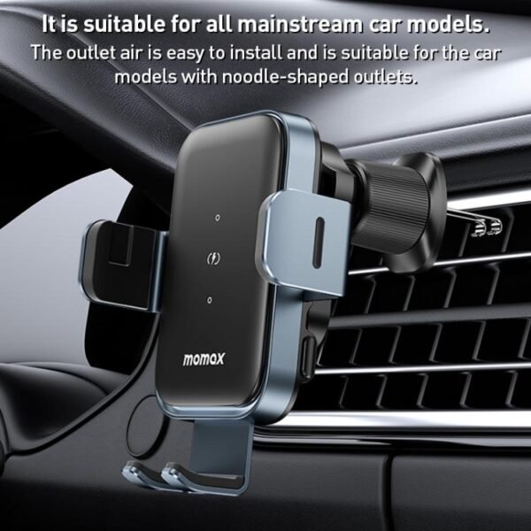 MOMAX CM26E Q Mount Smart6 15W Dual Coil Induction Wireless Fast Charging Car Holder, CM26E - Image 7