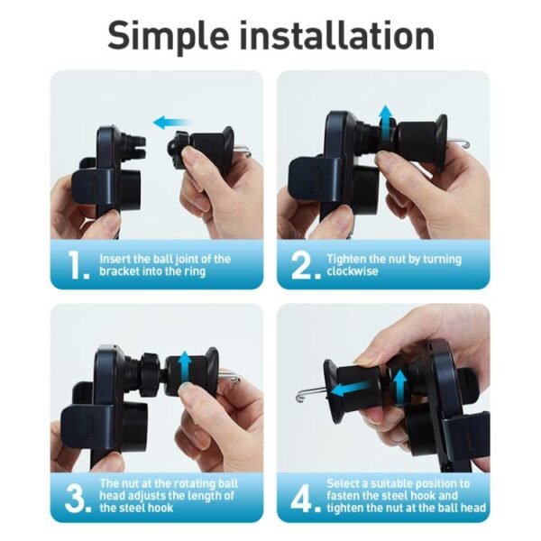 MOMAX CM26E Q Mount Smart6 15W Dual Coil Induction Wireless Fast Charging Car Holder, CM26E - Image 9