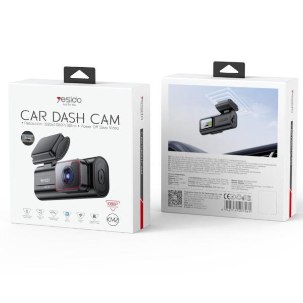 Yesido KM21 1K HD Camera Car Driving Recorder with 1.47 inch Screen, KM21 - Image 12
